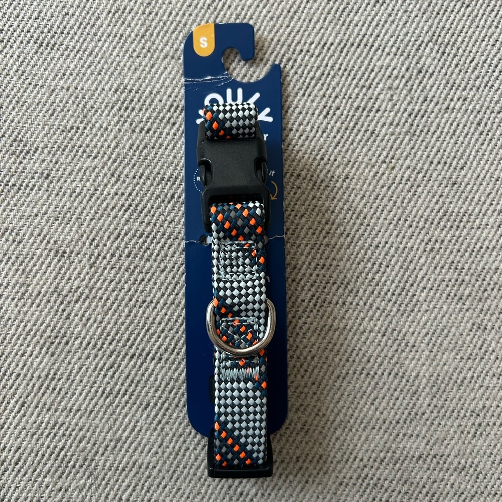Youly Reflective Dog Collar with Orange Accents